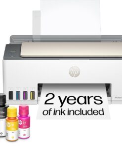 HP Smart Tank 5000 Wireless All-in-One Ink Tank Printer, Scanner, Copier with 2 years of ink included, Best-for-home, Refillable, AI-enabled (5D1B6A)