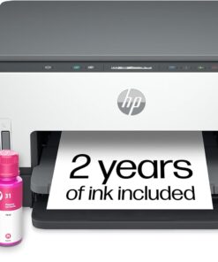 HP Smart Tank 6001 Wireless All-in-One Ink Tank Printer, Scanner, Copier with 2 years of ink included, Best-for-home, Refillable, AI-enabled (2H0B9A)