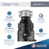 InSinkErator 79051A-ISE Badger 5XL Continuous feed 1/2-HP Septic Safe Corded Garbage Disposal
