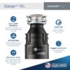 InSinkErator 79050-ISE Badger 1XL Continuous feed 1/3-HP Septic Safe Non-corded Garbage Disposal