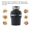 KOHLER 29361-CHR Reckon Continuous feed 3/4-HP Septic Safe Corded Garbage Disposal with Noise Insulation KOHLER 29361-CHR Reckon Continuous feed 3/4-HP Septic Safe Corded Garbage Disposal with Noise Insulation