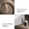 KOHLER PureWash E820 Plastic White Elongated Slow Close Feature Heated Bidet Function Toilet Seat