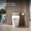 KOHLER PureWash E820 Plastic White Elongated Slow Close Feature Heated Bidet Function Toilet Seat