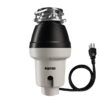 Karran Continuous feed 1/2-HP Septic Safe Corded Garbage Disposal with Noise Insulation