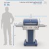 Kenmore Azure 3 -Burner Liquid Propane Gas Grill Kenmore Azure 3 -Burner Liquid Propane Gas Grill