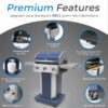 Kenmore Azure 3 -Burner Liquid Propane Gas Grill Kenmore Azure 3 -Burner Liquid Propane Gas Grill