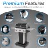 Kenmore Black 3 -Burner Liquid Propane Gas Grill Kenmore Black 3 -Burner Liquid Propane Gas Grill