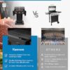 Kenmore Black with Copper Accent 3 -Burner Liquid Propane Gas Grill
