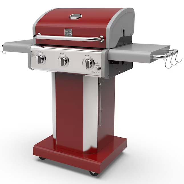 Kenmore Red 3 -Burner Liquid Propane Gas Grill_11zon Kenmore Red 3 -Burner Liquid Propane Gas Grill