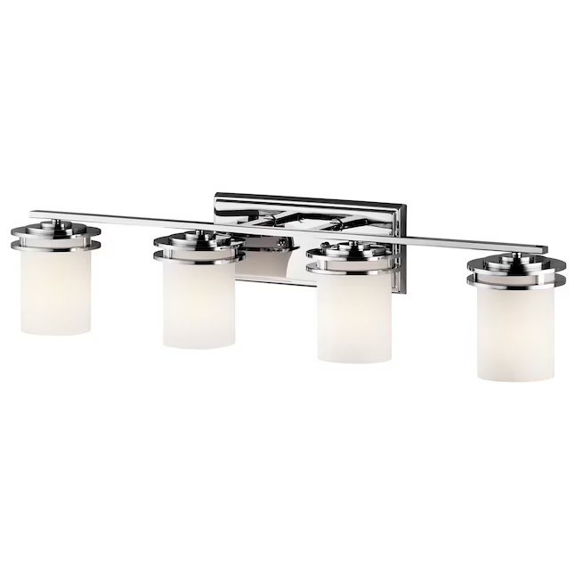 Kichler Hendrik 33.75-in 4 -Light Chrome Modern contemporary Vanity light2_11zon Kichler Hendrik 33.75-in 4 -Light Chrome Modern/contemporary Vanity light