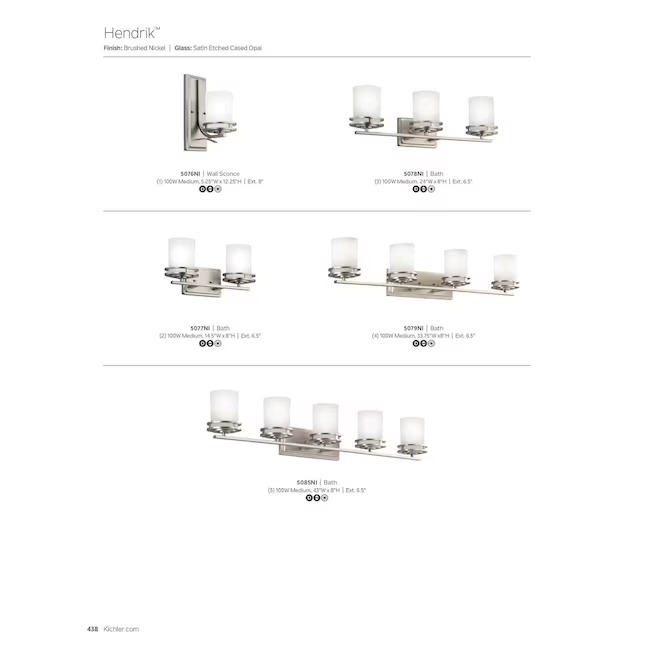 Kichler Hendrik 33.75-in 4 -Light Chrome Modern contemporary Vanity light4_11zon Kichler Hendrik 33.75-in 4 -Light Chrome Modern/contemporary Vanity light