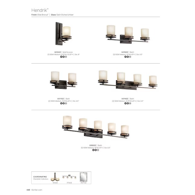 Kichler Hendrik 33.75-in 4 -Light Chrome Modern contemporary Vanity light5_11zon Kichler Hendrik 33.75-in 4 -Light Chrome Modern/contemporary Vanity light