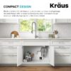 Kraus KWD200-100MGR Kore Continuous feed 1-HP Septic Safe Corded Garbage Disposal with Noise Insulation