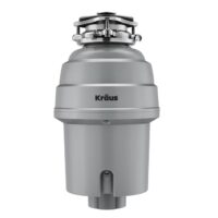Kraus KWD200-100MGR Kore Continuous feed 1-HP Septic Safe Corded Garbage Disposal with Noise Insulation