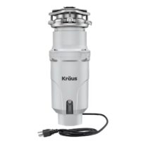 Kraus KWD201-33MCG Wasteguard Continuous feed 1/3-HP Septic Safe Corded Garbage Disposal with Noise Insulation