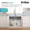 Kraus Wasteguard Continuous feed 1-HP Septic Safe Corded Garbage Disposal with Noise Insulation