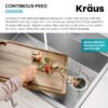 Kraus Wasteguard Continuous feed 3/4-HP Septic Safe Corded Garbage Disposal with Noise Insulation