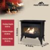 Master Forge 1100-sq ft Dual -Burner Vent-free Freestanding Liquid Propane and Natural Gas Stove