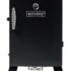 Masterbuilt® 30-inch Electric Vertical BBQ Smoker with Analog Temperature Control, Chrome Smoking Racks and 535 Cooking Square Inches in Black, Model MB20070210