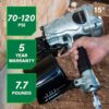 Metabo HPT 3.5-in 15 -Degree Pneumatic Clip head/Roundhead Framing Nailer