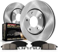 Power Stop Brake Rotors Kit For Lexus ES300h ES350 Toyota Avalon Camry - Front OE Replacement Rotors Kit with Ceramic Brake Pads Autospecialty, KOE3053