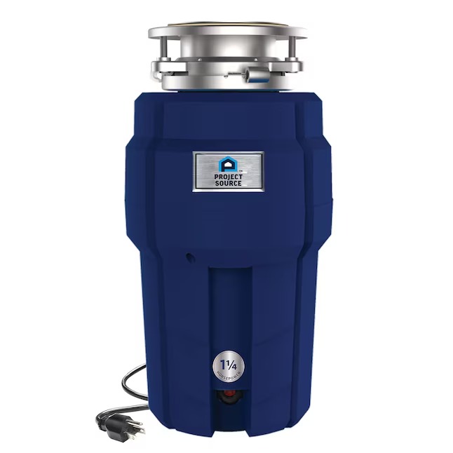 Project Source PSD-125 Continuous feed 1-1 4-HP Septic Safe Corded Garbage Disposal with Noise Insulation_11zon Project Source PSD-125 Continuous feed 1-1/4-HP Septic Safe Corded Garbage Disposal with Noise Insulation