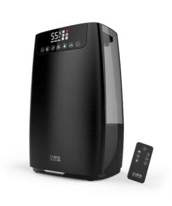 Pure Enrichment HumeXL Pro Warm and Cool Mist 1.3-Gallon Tower Cool mist/Warm mist Humidifier (For Rooms Up To 430-sq ft ) Black