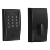 Schlage Encode Century Matte Black Smart Wi-Fi and Bluetooth Touchscreen Keypad Electronic Deadbolt Lock