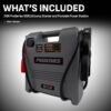 Schumacher Electric Car Battery Jump Starter & Portable Power Station - 1800 Peak Amps - 12V DC Power Outlet - with Overload & Short-Circuit Protection & Jumper Cables - DSR119