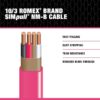 Southwire 63948526 100-ft 10 / 3 / Romex SIMpull Solid Indoor CU NM-B W/G Individual pack ( By-the-roll )