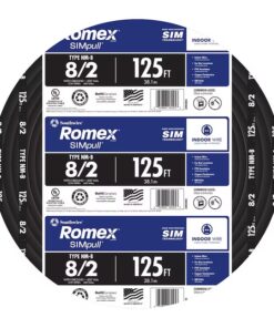 Southwire 125-ft 8 / 2 / Romex SIMpull Stranded Indoor CU NM-B W/G Individual pack ( By-the-roll )