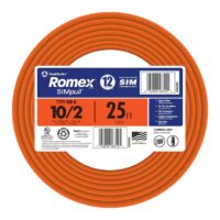Southwire 25-ft 10 / 2 / Romex SIMpull Solid Indoor CU NM-B W/G Individual pack ( By-the-roll )