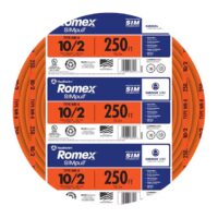 Southwire 250-ft 10 / 2 / Romex SIMpull Solid Indoor CU NM-B W/G Individual pack ( By-the-roll )