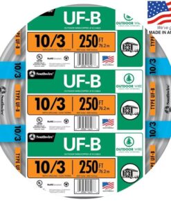 Southwire 250-ft 10 / 3 Solid UF-B Wire W/G ( By-the-roll )