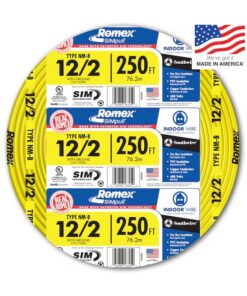 Southwire 250-ft 12 / 2 / Romex SIMpull Indoor CU NM-B Wire (By-the-Roll)Southwire 250-ft 12 / 2 / Romex SIMpull Indoor CU NM-B Wire (By-the-Roll)