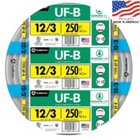 Southwire 250-ft 12 / 3 Solid UF-B Wire W/G ( By-the-roll )