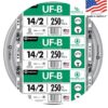 Southwire 250-ft 14 / 2 Solid UF-B Wire W/G ( By-the-roll )