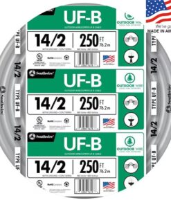 Southwire 250-ft 14 / 2 Solid UF-B Wire W/G ( By-the-roll )