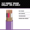 Southwire 50-ft 12 / 3 / Romex SIMpull Solid Indoor CU NM-B W/G Individual pack ( By-the-roll )