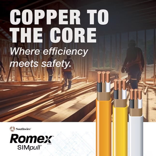 Southwire 50-ft 6 2 Romex SIMpull Solid Indoor CU NM-B W G Individual pack ( By-the-roll )6_11zon Southwire 50-ft 6 / 2 / Romex SIMpull Solid Indoor CU NM-B W/G Individual pack ( By-the-roll )