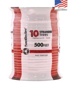 Southwire 500-ft 10 -AWG Orange Stranded Copper THHN wire ( By-the-roll )