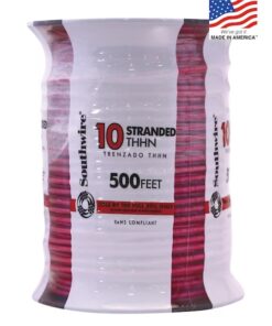 Southwire 500-ft 10 -AWG Red Stranded Copper THHN wire ( By-the-roll )