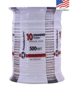 Southwire 500-ft 10 -AWG White Stranded Copper THHN wire ( By-the-roll )