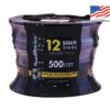 Southwire 500-ft 12 -AWG Black Solid Copper THHN wire ( By-the-roll )