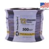Southwire 500-ft 12 -AWG Black Stranded Copper THHN wire ( By-the-roll )