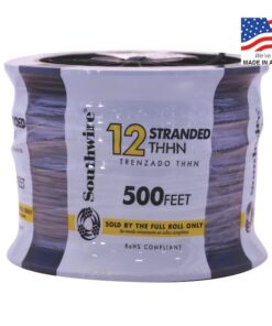 Southwire 500-ft 12 -AWG Black Stranded Copper THHN wire ( By-the-roll )
