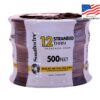 Southwire 500-ft 12 -AWG Red Stranded Copper THHN wire ( By-the-roll )