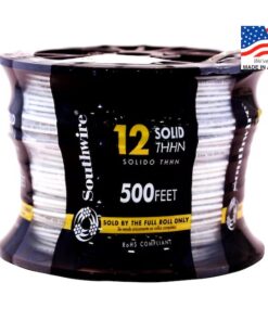 Southwire 500-ft 12 -AWG White Solid Copper THHN wire ( By-the-roll )