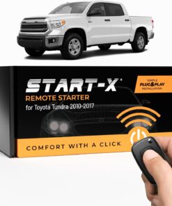 Start-X Complete Remote Starter kit for Toyota Tundra (2010-2017) | Key Blade Start Engine | G-Key | Zero Wire Splicing | Plug N Play | 2010 2011 2012 2013 2014 2015 2016 2017