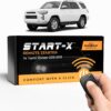 Start-X Remote Starter Kit for Toyota 4Runner 2010-2019 / Key Blade Start Engine, Plug N Play, 2010 2011 2012 2013 2014 2015 2016 2017 2018 2019